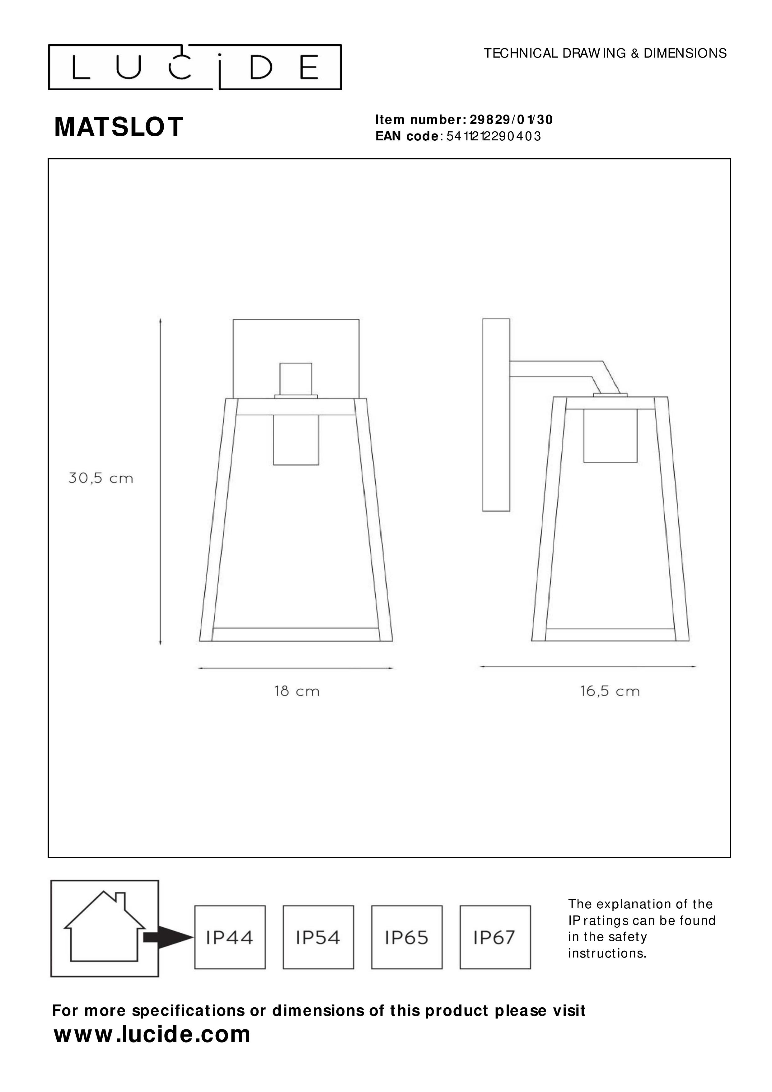 Matslot outdoor on sale wall lantern